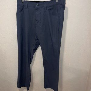 Eddie Bauer Pants Mens 36x30 Adventure Trek Stretch Flat Front Hiking Gray